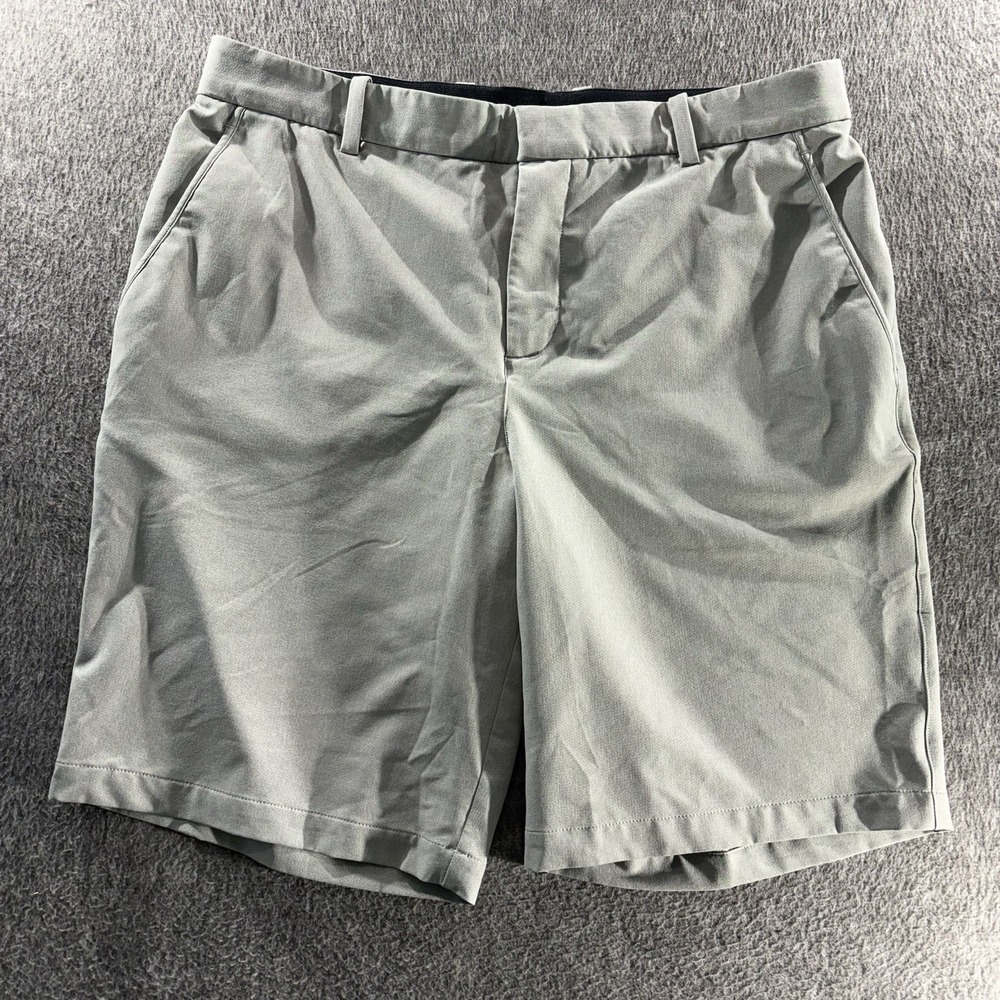 Nike Golf Dri-FIT Golf Shorts Mens 35 Gray Flat Front Stretch Pockets